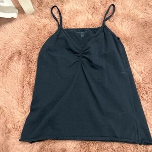 Brandy Melville Black Ruched Camisole